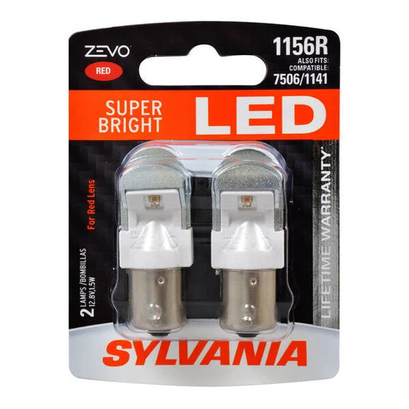 Load image into Gallery viewer, Sylvania 1156RLED.BP2 #1156R Red Zevo LED Mini 2 Pack
