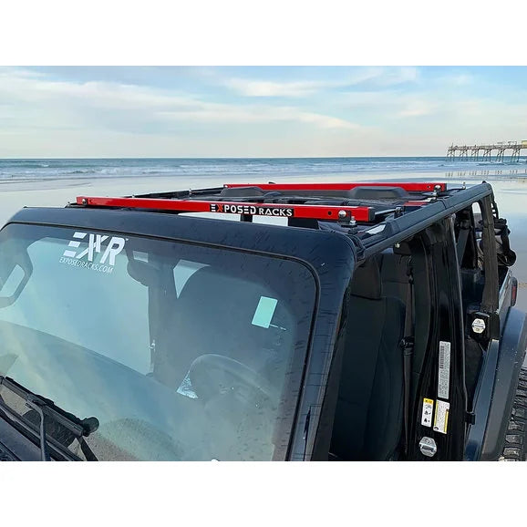 Load image into Gallery viewer, Exposed Racks Under Soft Top Roof Rack for 18-24 Jeep Wrangler Unlimited JL 4-Door
