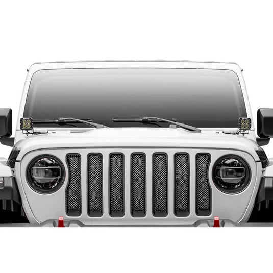 T-Rex 44493 Sport Polished Stainless Steel Mesh Grille for 18-23 Jeep Wrangler JL