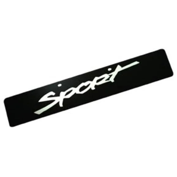 Load image into Gallery viewer, Eurosport Daytona 4444-1 Jeep Trail-Blazer License Plate with Sport Logo on Black Acrylic
