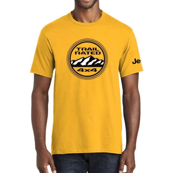 Jeep Merchandise Men's Jeep Trail Rated T-Shirt in Gold