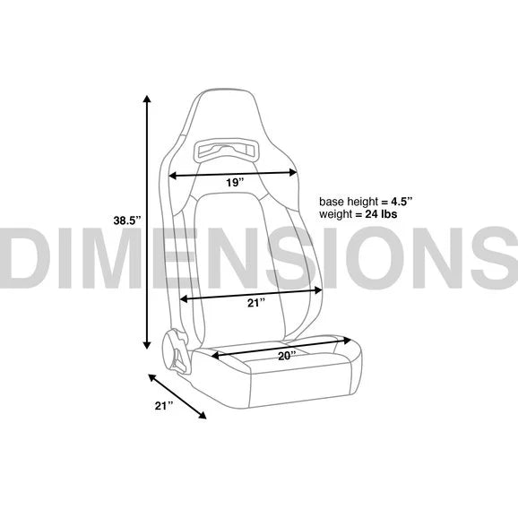 Load image into Gallery viewer, Corbeau Trailcat Reclining Front Seat Pair for 76-18 Jeep CJ-7, Wrangler YJ, TJ, JK &amp; Unlimited
