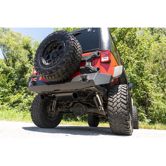 Rough Country Dual Outlet Performance Axle Back for 07-18 Jeep Wrangler JK