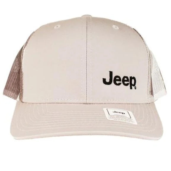 Load image into Gallery viewer, Jeep Merchandise Jeep Logo Richardson Trucker Hat in Gray &amp; Camo
