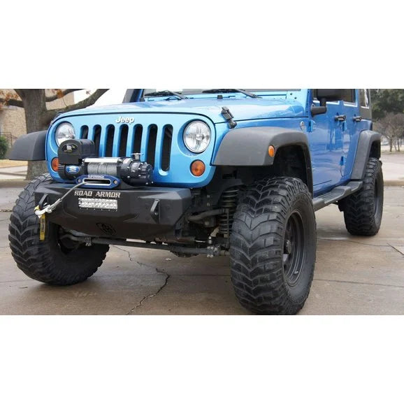 Load image into Gallery viewer, Road Armor Stealth Stubby Front Winch Bumper for 07-18 Jeep Wrangler JK
