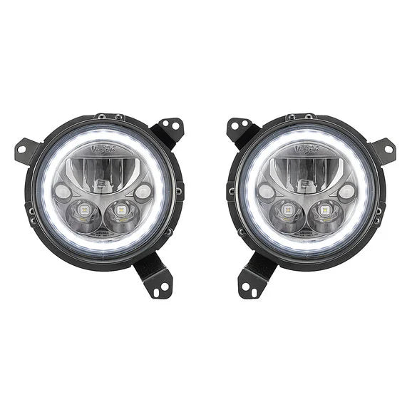 Load image into Gallery viewer, Vision X Vortex Halo LED Headlight Pair for 18-24 Jeep Wrangler JL &amp; 20-24 Gladiator JT
