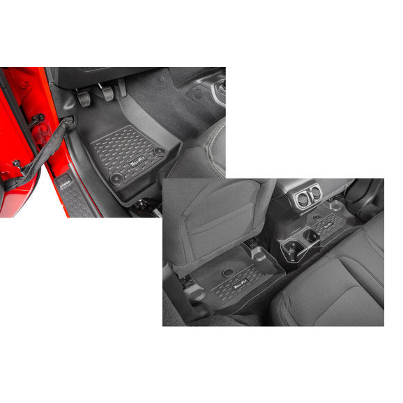 Load image into Gallery viewer, Quadratec Tru-Fit® Floor Liners for 18-24 Jeep Wrangler JL 2-Door
