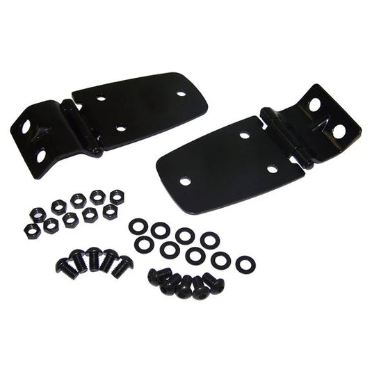 Crown Automotive RT26045 Hood Hinge Set in Black for 97-06 Jeep Wrangler TJ