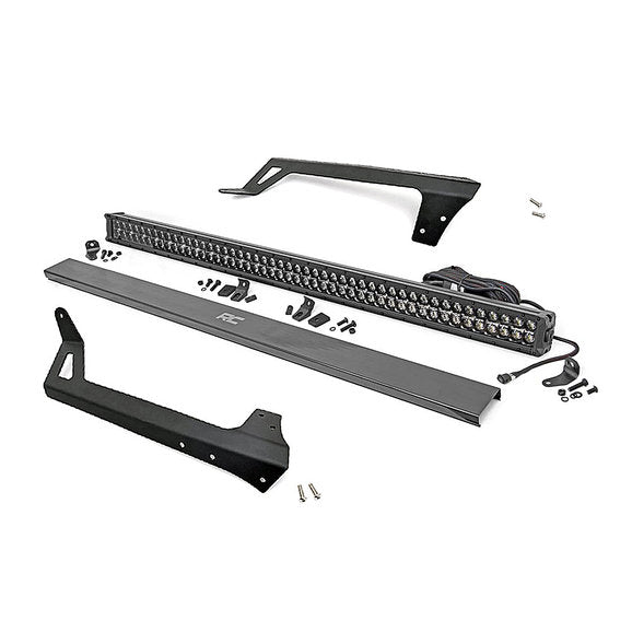 Load image into Gallery viewer, Rough Country 50in LED Light Bar Kit with Windshield Mounts for 07-18 Jeep Wrangler JK
