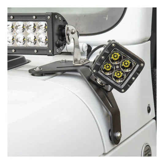 Aries 1501305 Windshield LED 2" Cube Lights & Brackets for 18-24 Jeep Wrangler JL & Gladiator JT