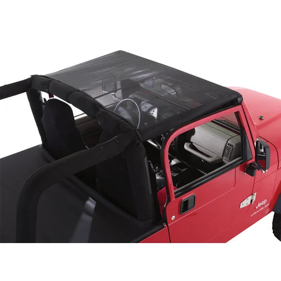 Load image into Gallery viewer, Rampage Products 94301 Combo Brief/Topper with Pocket in Black Mesh for 97-06 Jeep Wrangler TJ
