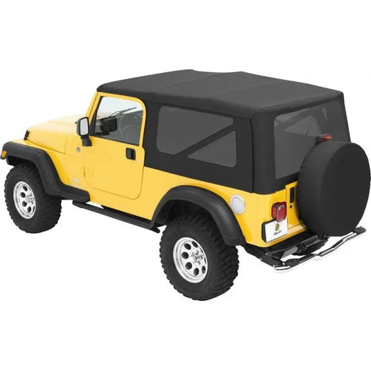 Bestop 79140-35 Sailcloth Replace-a-top Soft Top with Tinted Windows for 04-06 Jeep Wrangler TJ Unlimited