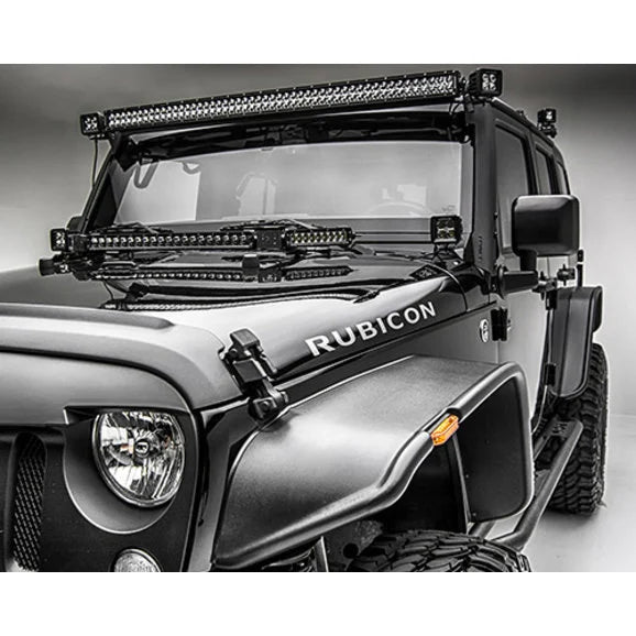 Load image into Gallery viewer, ZROADZ Z374814-KIT A-Pillar Lower LED Light Pod Mount Kit with 3&quot; LED Light Pods for 07-18 Jeep Wrangler JK
