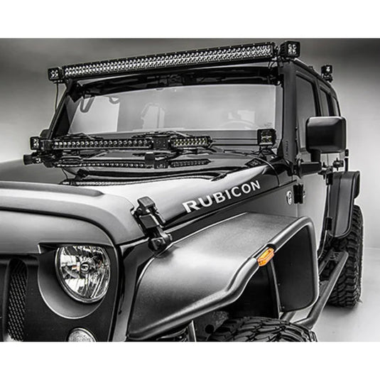 ZROADZ Z374814-KIT A-Pillar Lower LED Light Pod Mount Kit with 3" LED Light Pods for 07-18 Jeep Wrangler JK