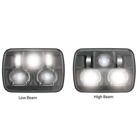 Load image into Gallery viewer, Quadratec Premium LED Projector Beam Headlights for 84-01 Jeep Cherokee XJ &amp; 87-95 Wrangler YJ
