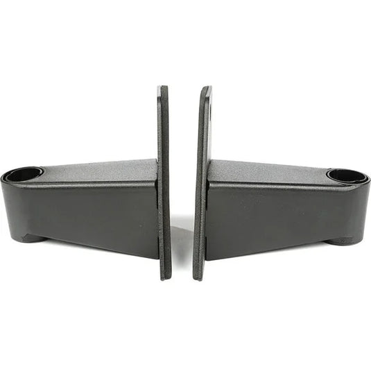 Rugged Ridge 11025.07 Mirror Relocation Brackets in Textured Black for 07-18 Jeep Wrangler JK