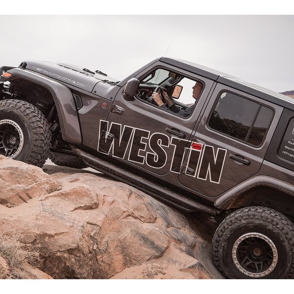 Load image into Gallery viewer, Westin 42-6025 Triple Tube Rock Rails 18-24 Jeep Wrangler JL Unlimited
