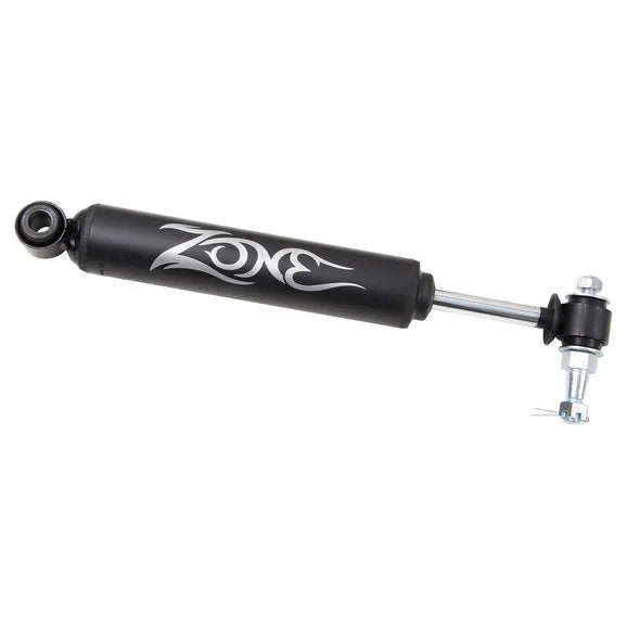 Zone Offroad Products Steering Stabilizer for 84-06 Jeep Wrangler TJ and YJ, Cherokee XJ, Comanche MJ, and Grand Cherokee ZJ