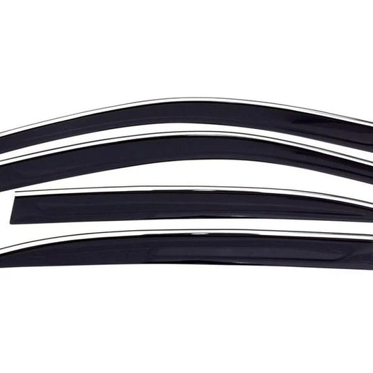 AVS 794065 Window Deflector Ventvisor Low-Profile 4PC. Set in Smoke with Chrome Trim for 14-19 Jeep Cherokee KL