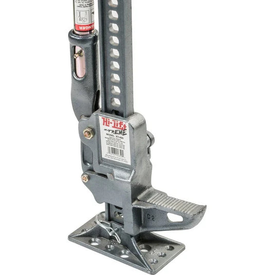 Hi-Lift Jack X-Treme Jack 48" in Silver with Jack Hood Mount & Hood Mount Lock for 76-95 Jeep CJ-5, CJ-7, CJ-8 Scrambler & Wrangler YJ