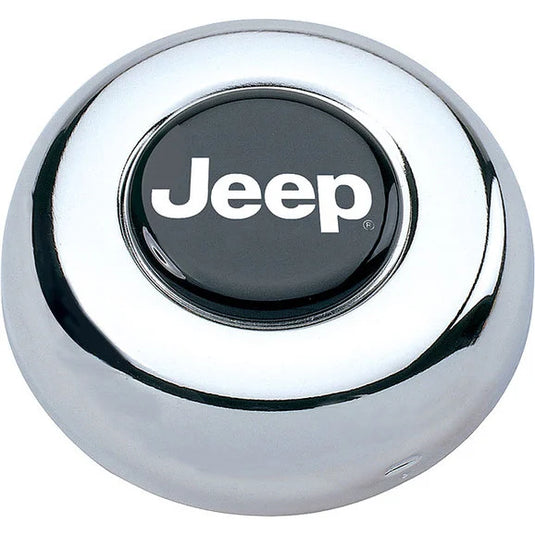 Grant Products 5695 Jeep Chrome Steel Horn Button for Grant Classic & Challenger Series Steering Wheels