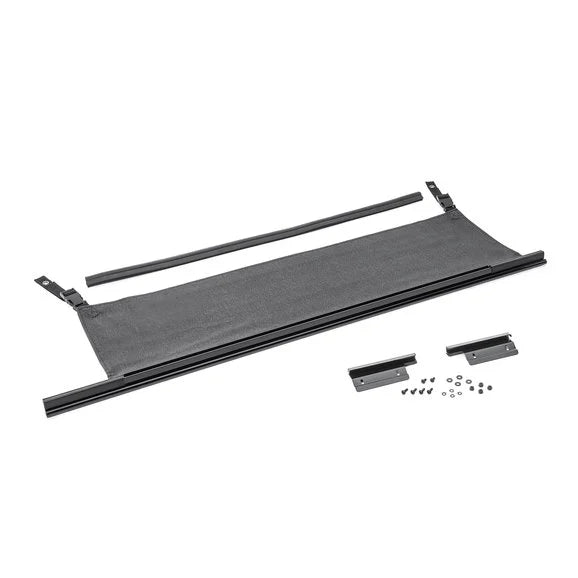 Rampage Products 77015 Tailgate Bar with Tonneau in Black Denim for 87-06 Jeep Wrangler YJ, TJ & Unlimited TJ