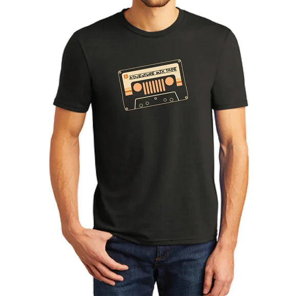 Jeep Merchandise Men's Jeep Adventure Mixtape T-Shirt in Black