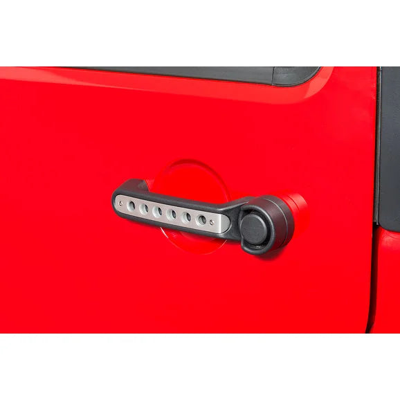 Load image into Gallery viewer, DV8 Offroad JP-190015-AL-3 Door &amp; Tailgate Handle Inserts for 07-18 Jeep Wrangler JK 2 Door
