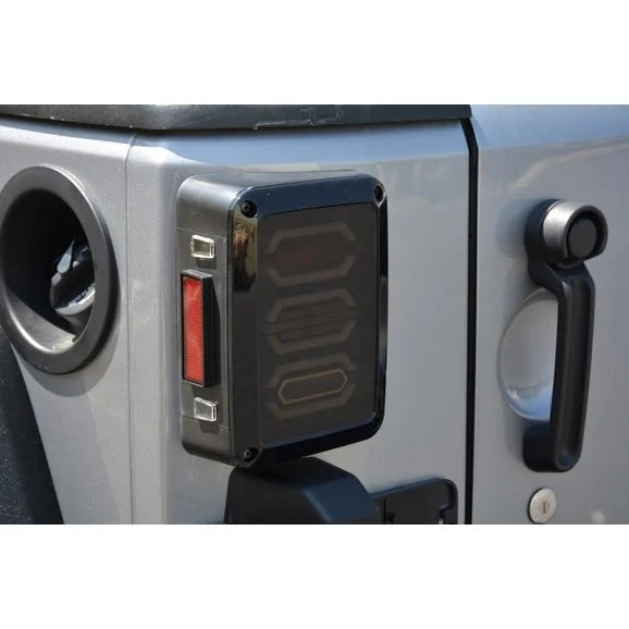 Load image into Gallery viewer, DV8 Offroad TLJK-02 Octagon LED Tail Lights for 07-18 Jeep Wrangler JK
