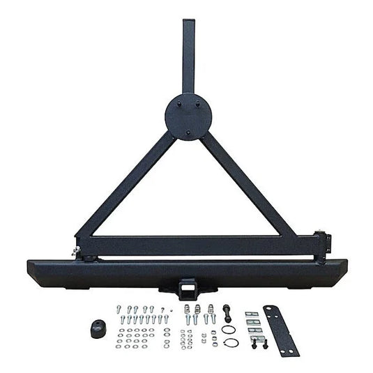 Crown Automotive RT20005 Heavy Duty Bumper and Tire Carrier for 87-06 Jeep Wrangler YJ, TJ and Unlimited