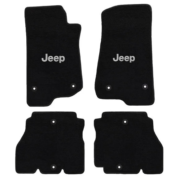 Lloyd Mats All Weather Jeep Logo Carpeted Floor Mats for 18-21 Jeep Wrangler JL Unlimited & Gladiator JT