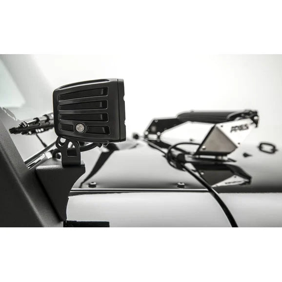 Load image into Gallery viewer, Aries 15800 Windshield Light Brackets for 07-18 Jeep Wrangler JK
