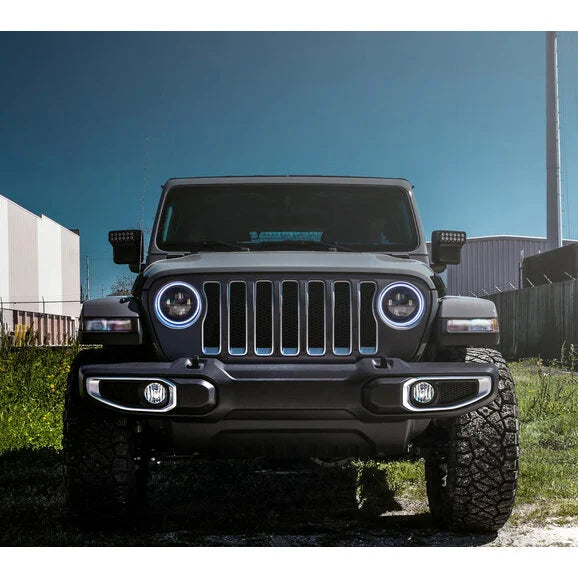 Load image into Gallery viewer, Oracle Lighting 5843-504 Adjustable 7&quot; Headlight Brackets (Pair) for 18-24 Jeep Wrangler JL
