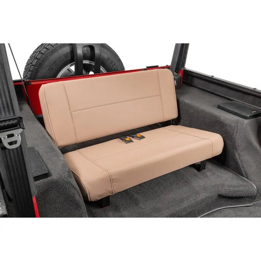 Rugged Ridge Fixed Vinyl Rear Seat for 76-95 Jeep CJ & Wrangler YJ