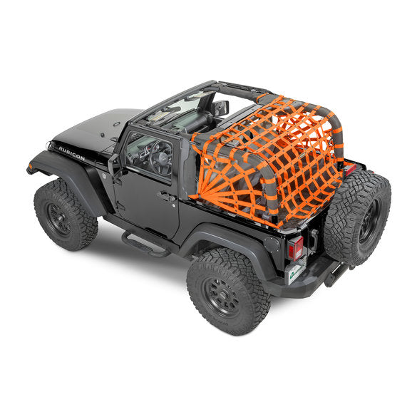 Load image into Gallery viewer, Dirtydog 4X4 Rear Spider Netting for 07-18 Jeep Wrangler JK 2 Door
