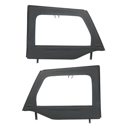 Mopar 82212132 Front Upper Doors in Black for 07-18 Jeep Wrangler and Wrangler Unlimited