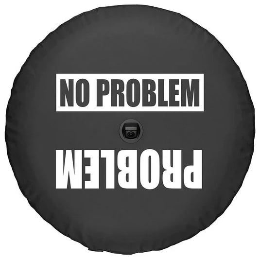 Boomerang Enterprises Problem No Problem Logo Tire Cover for 18-20 Jeep Wrangler JL