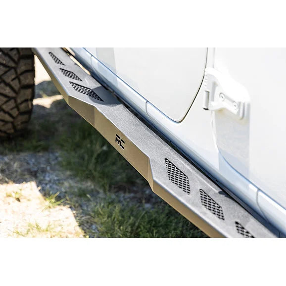 Load image into Gallery viewer, Rough Country 90801 Heavy Duty Rock Sliders for 18-24 Jeep Wrangler JL Unlimited 4-Door
