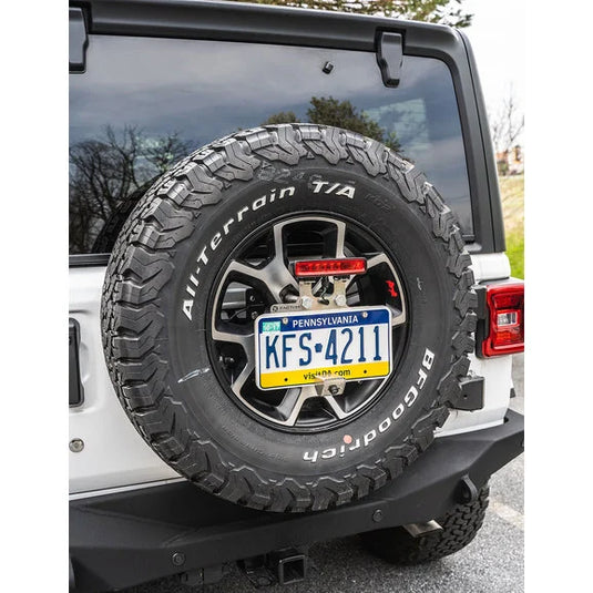 GP Factor License Plate Relocation Kit for 18-24 Jeep Wrangler JL