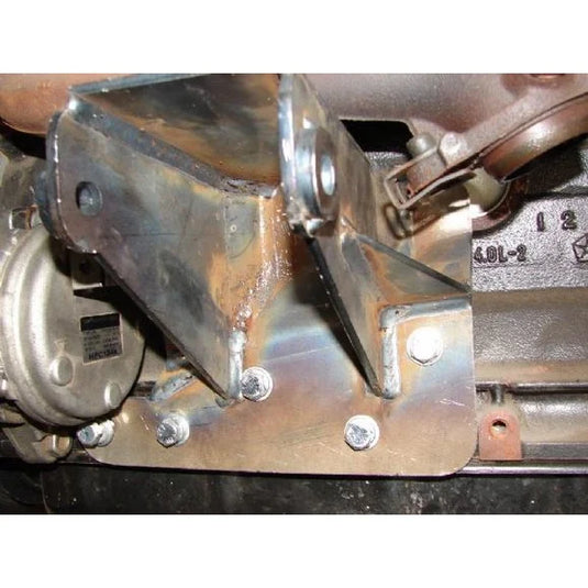 Mountain Off-Road BBTJ0006 BombProof Block Brackets in Bare Steel for 00-06 Jeep Wrangler TJ & Unlimited with 4.0L