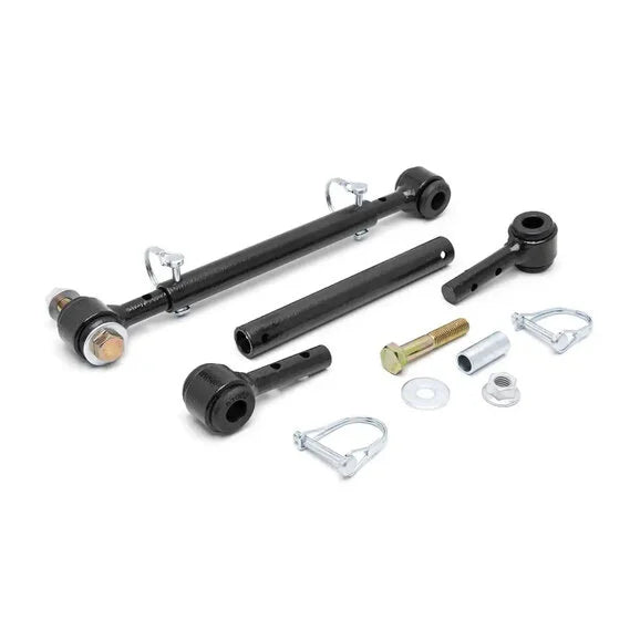 Rough Country 1186 Front Sway Bar Quick Disconnects for 87-95 Jeep Wrangler YJ