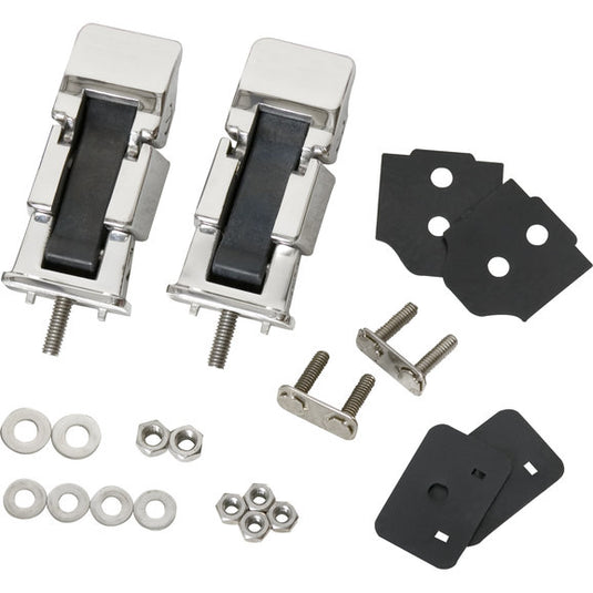 Kentrol Stainless Steel Hood Latch Set for 97-06 Jeep Wrangler TJ & Unlimited