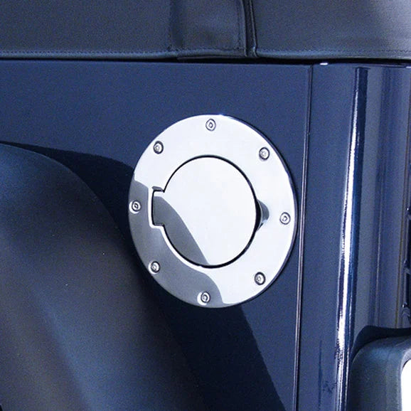 Rugged Ridge 11134.01 Stainless Steel Fuel Door for 97-06 Jeep Wrangler TJ & Unlimited