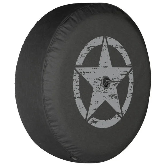 Load image into Gallery viewer, Boomerang Enterprises Distressed Star Logo Tire Cover for 18-20 Jeep Wrangler JL
