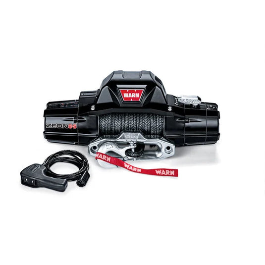 WARN 89305 ZEON 8-S Winch with 100' Spydura Synthetic Rope and Hawse Fairlead