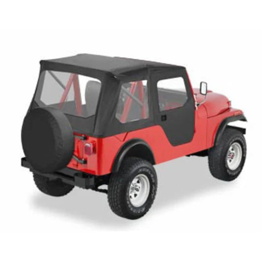 Bestop 51306-01 Tigertop Soft Top in Black Vinyl for 55-81 Jeep CJ-6