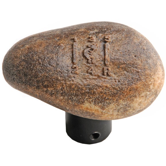 Load image into Gallery viewer, RockNob RN-U-102 Moab 5 Speed Gearshift Knob with Kokopelli Petroglyph for 82-04 Jeep Vehicles with Manual Transmissions
