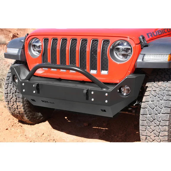 Rock Hard 4X4 Patriot Series Front Mid Width Bumper for 18-24 Jeep Wrangler JL & Gladiator JT