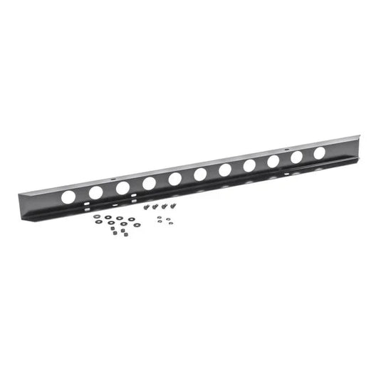 Kentrol 50429 54" Front Bumper With Holes in Black Powder Coated Stainless Steel for 45-86 Jeep CJ Vehicles