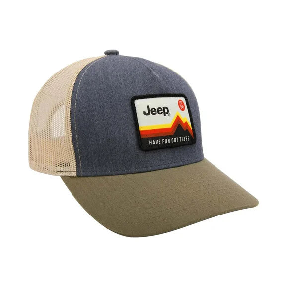 Load image into Gallery viewer, Jeep Merchandise Jeep Have Fun Out There Trucker Patch Hat
